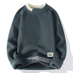 Men's Merino Wool Knit Sweater - Ridgepoint Style Teal