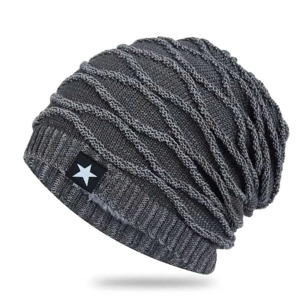 Unisex Fur-Lined Slouchy Winter Beanie-MODAUTLET