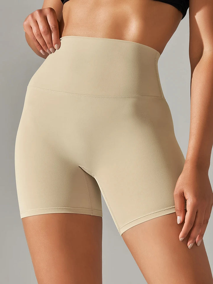 Women's High Waist Squat Proof Yoga Shorts for Fitness and Cycling