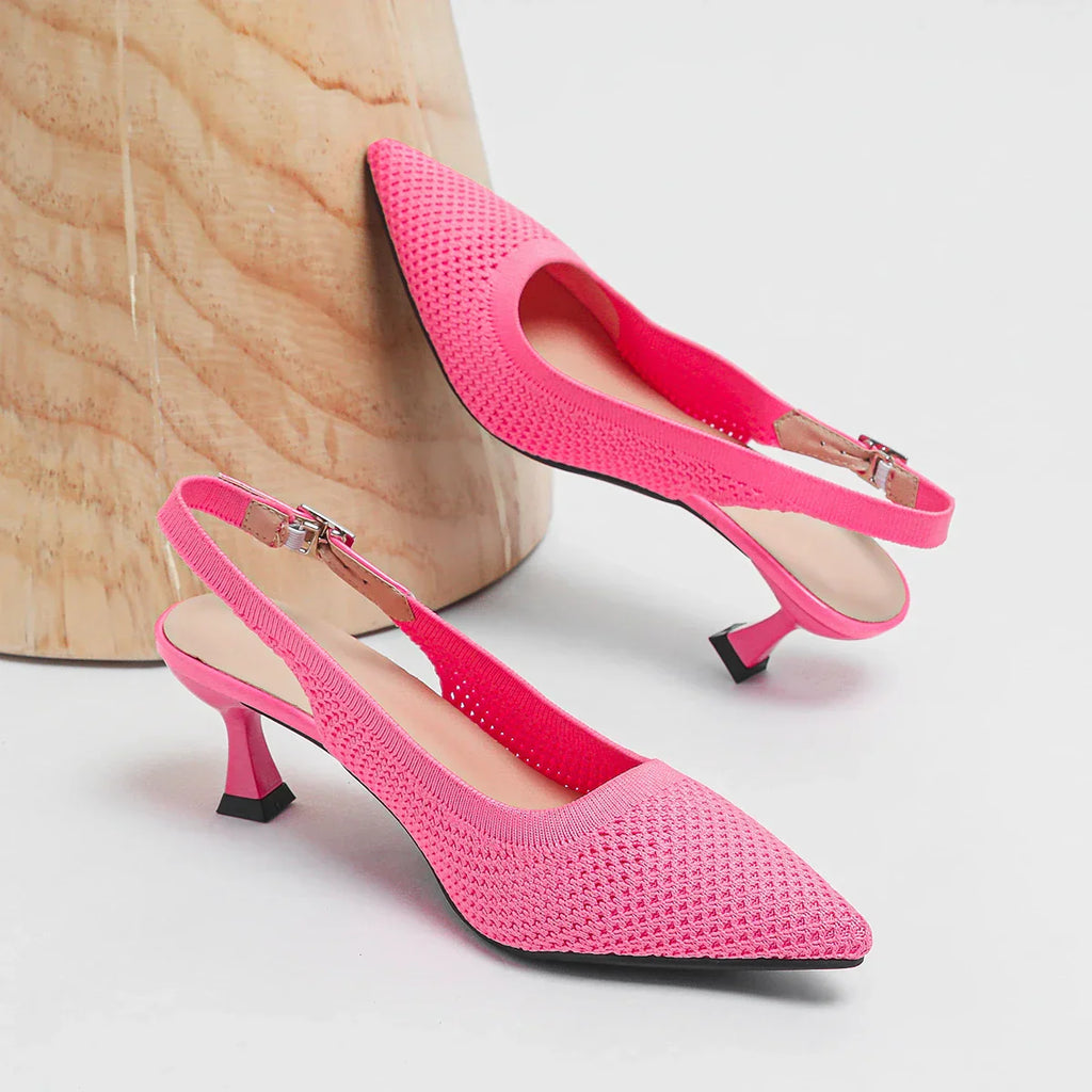 Women's Elegant & Comfortable Mid-Heel Shoes Pink