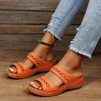 Women's Chunky Orthopedic Sandals Orange