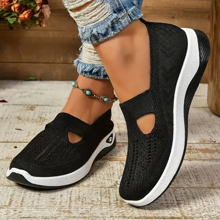 Women's Breathable Knit Sneakers-MODAUTLET