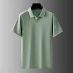 Men's Silk Polo Shirt - Elegant and Comfortable