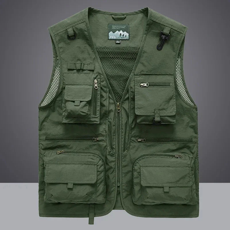 Utility Vest for Versatile Outdoor Use Dark Green