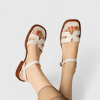 Women's Elegant Comfort Flat Sandals White