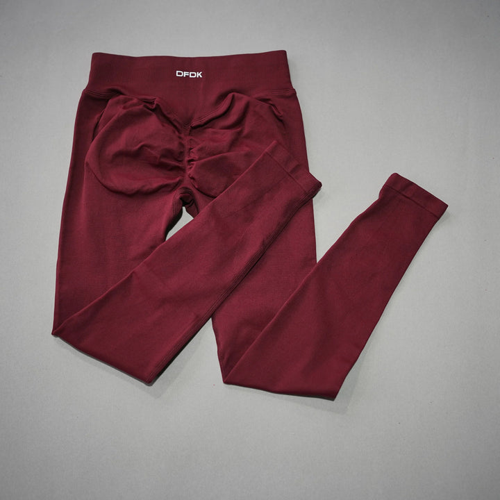 Women's High-Waisted Seamless Yoga Leggings for Tummy Control brown