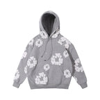 Men’s Casual Denim Hoodie – Soft Hooded Sweatshirt Grey