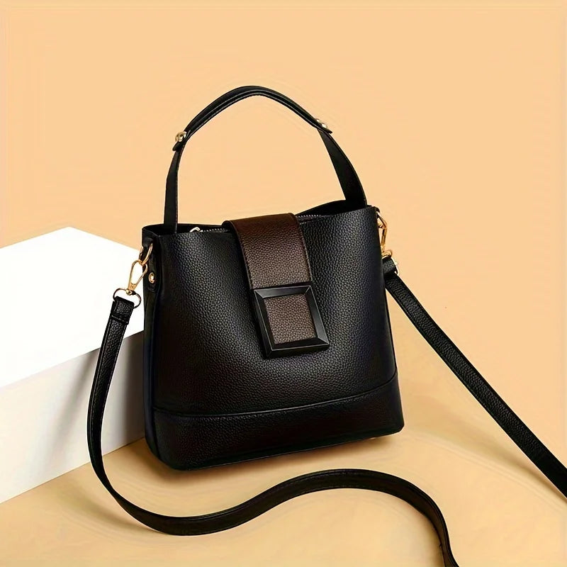 Pebbled Arc Handbag - Stylish and Versatile-MODAUTLET