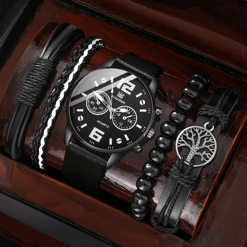 Elegant Legacy Watch Set Black\White