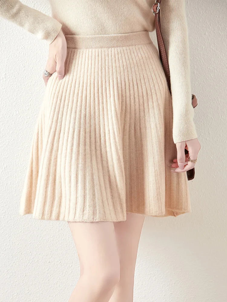 Women's Stylish Wool Skirt