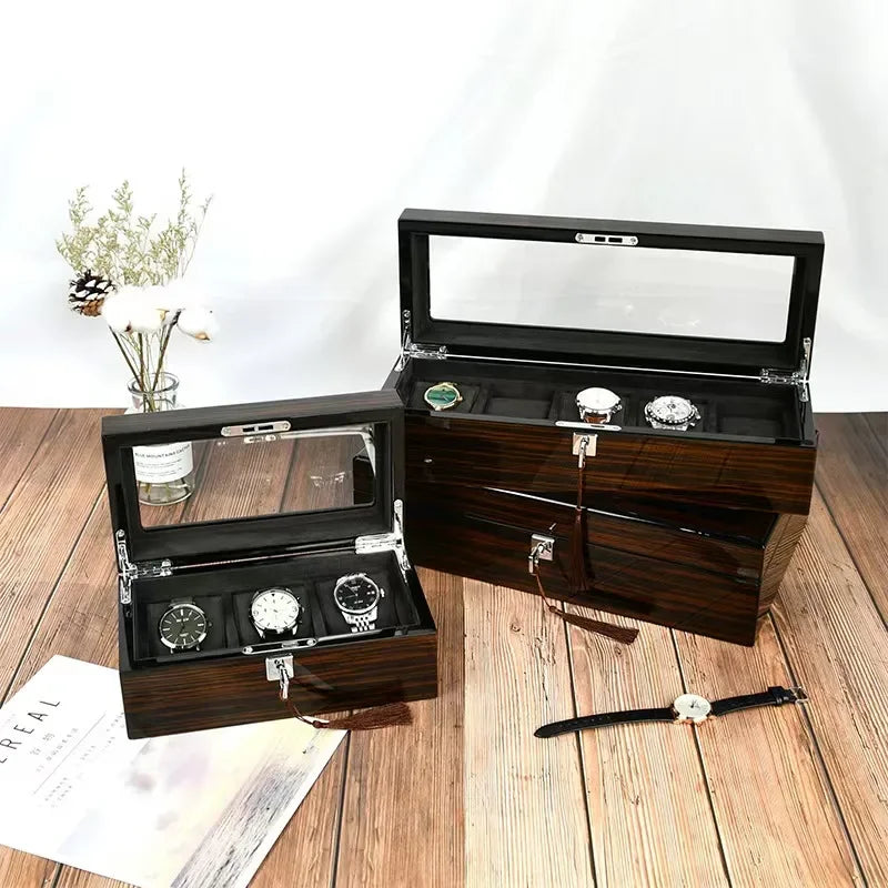 Elegant Wooden Watch Storage Box