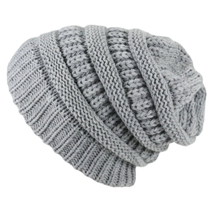 Cozy Satin-Lined Knit Beanie-MODAUTLET
