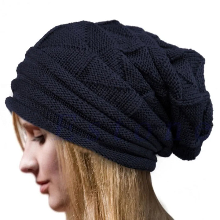 Unisex Oversized Knitted Beanie Hat-MODAUTLET