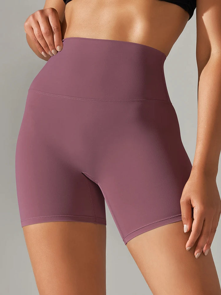 Women's High Waist Squat Proof Yoga Shorts for Fitness and Cycling