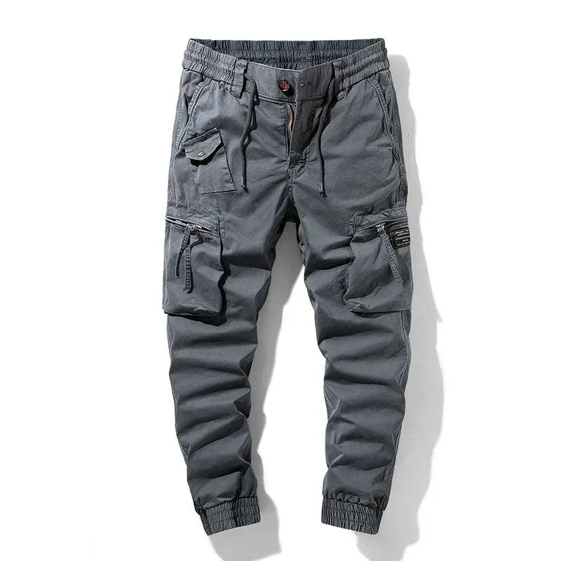 Men's Cargo Pants - Stylish Utility Trousers Gray
