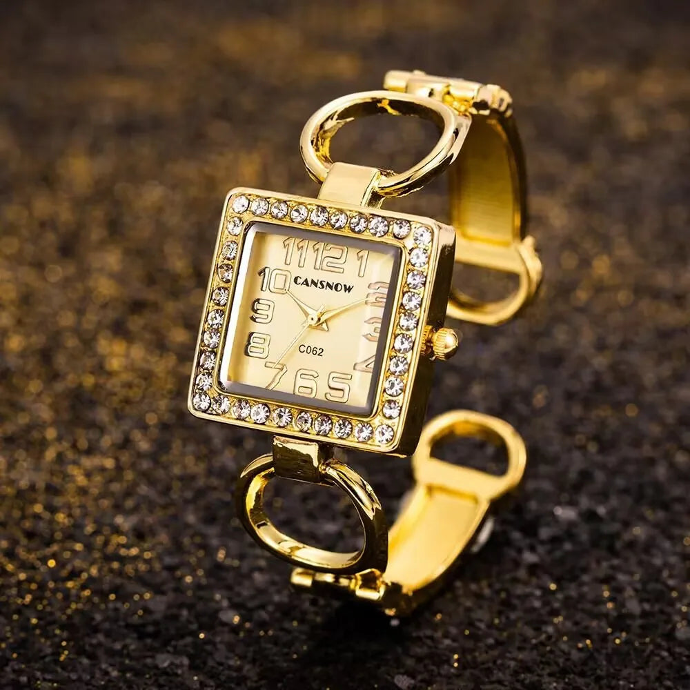 Elegant Gold Bracelet Watch for Women-MODAUTLET