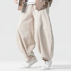 Men's Linen Sweatpants - Comfortable and Stylish Beige
