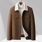 Men's Wool Jacket - Stylish and Warm Outerwear Brown