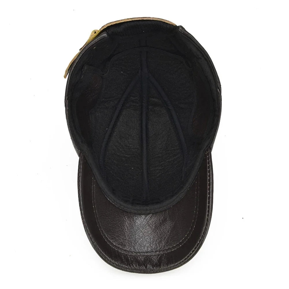 Premium Leather Cap for Stylish Comfort