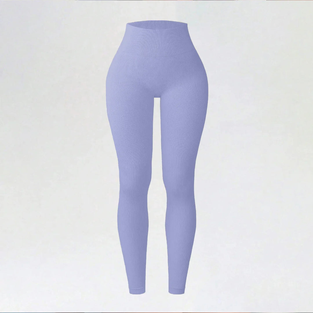 Women's High-Waisted Seamless Yoga Leggings for Fitness & Running Lavender