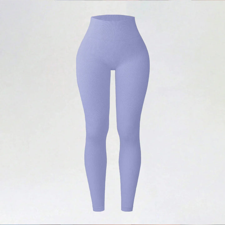 Women's High-Waisted Seamless Yoga Leggings for Fitness & Running Lavender