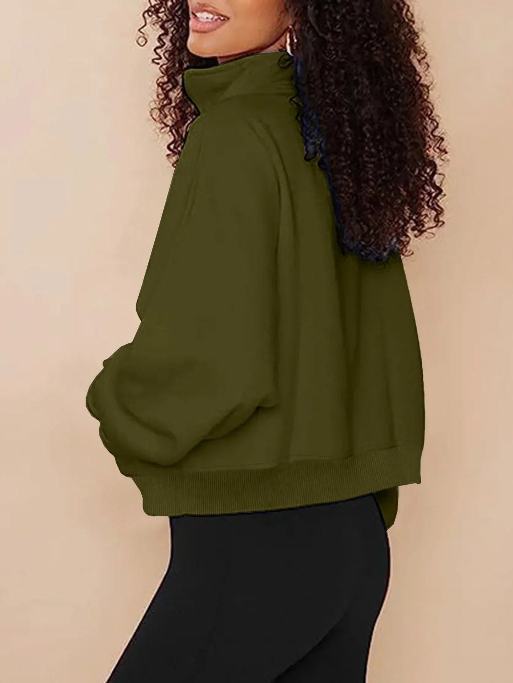 Women's Cozy Quarter-Zip Pullover Sweatshirt