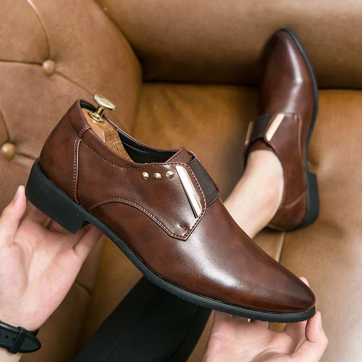 Men's Stylish Soft Leather Shoes-MODAUTLET
