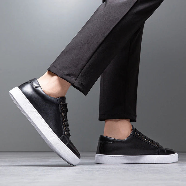 Men's Comfortable Leather Sneakers-MODAUTLET