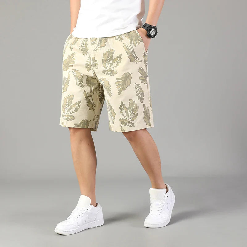 Men's Cotton Palmline Shorts - Comfortable and Stylish Summer Wear
