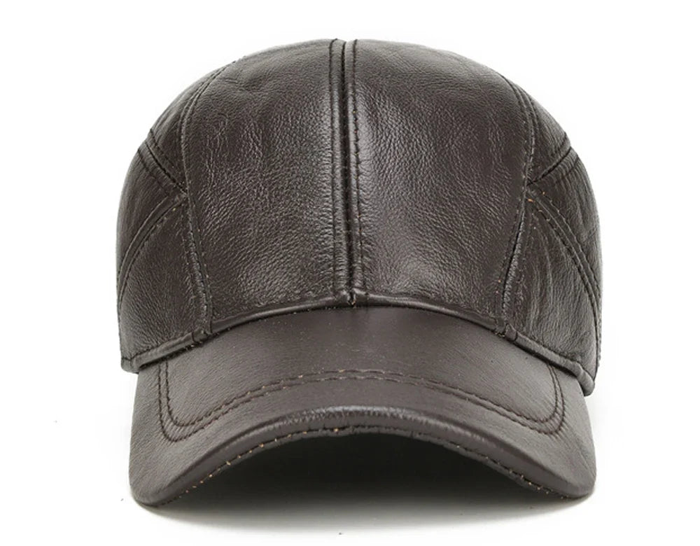 Premium Leather Cap for Stylish Comfort