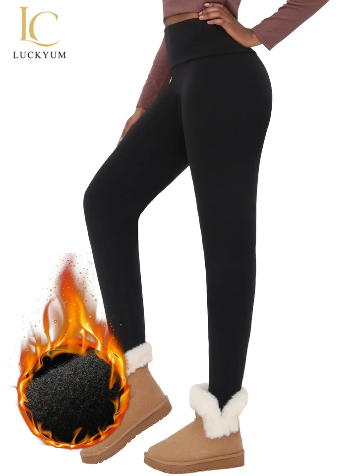Women's High-Waisted Thermal Fleece Yoga Pants