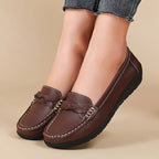 Diana - Genuine Leather Moccasin Brown