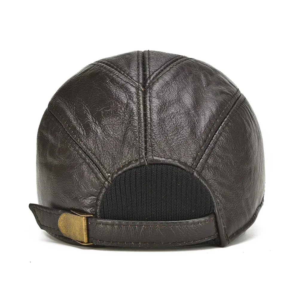 Premium Leather Cap for Stylish Comfort-MODAUTLET