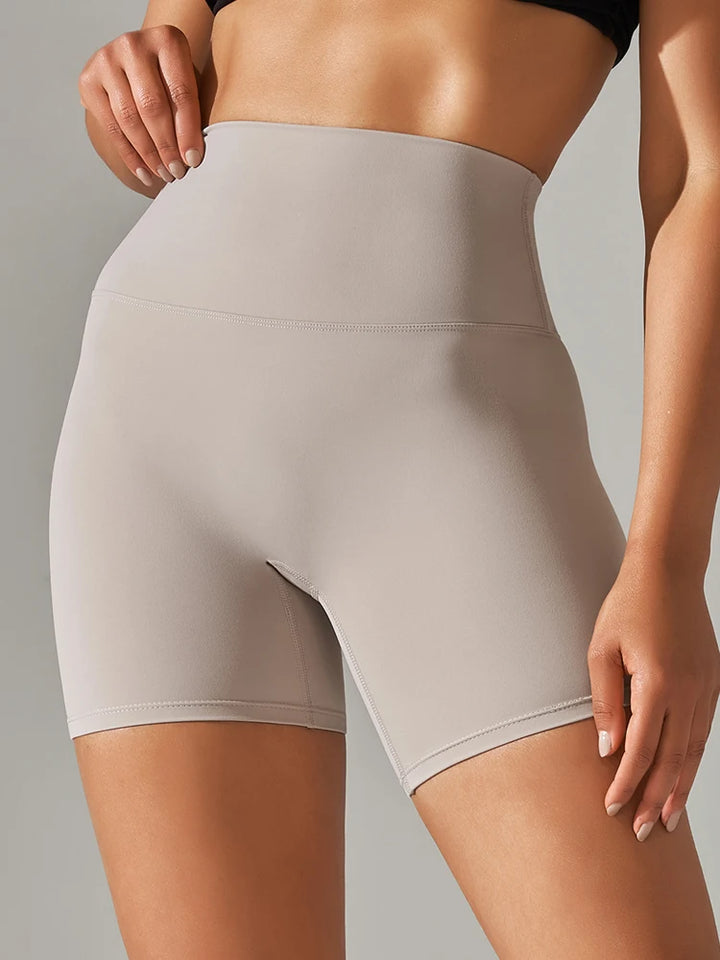 Women's High Waist Squat Proof Yoga Shorts for Fitness and Cycling