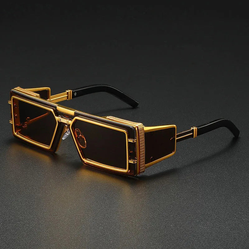 VANTAGE-X Sunglasses – Cyber-Luxe Visionary Eyewear Brown