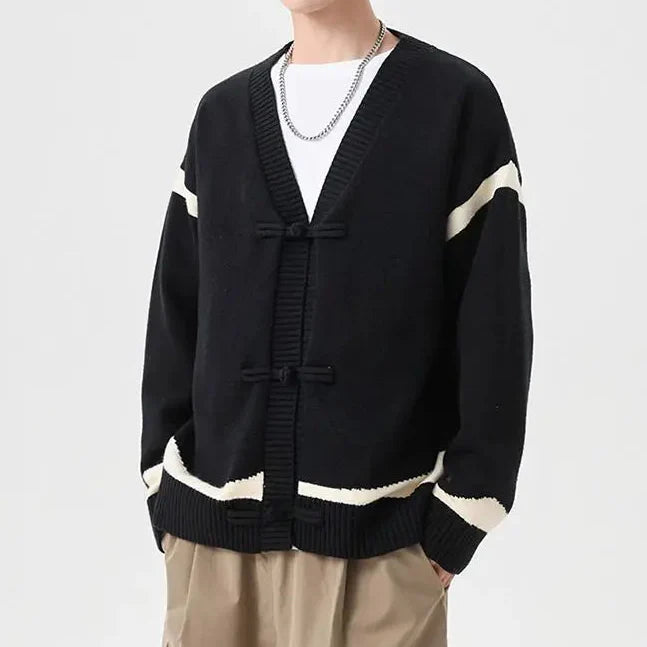 Men's Merino Wool Sweater - Cozy and Stylish Knitwear Black