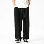 Men's Urban Breeze Linen Trousers Black