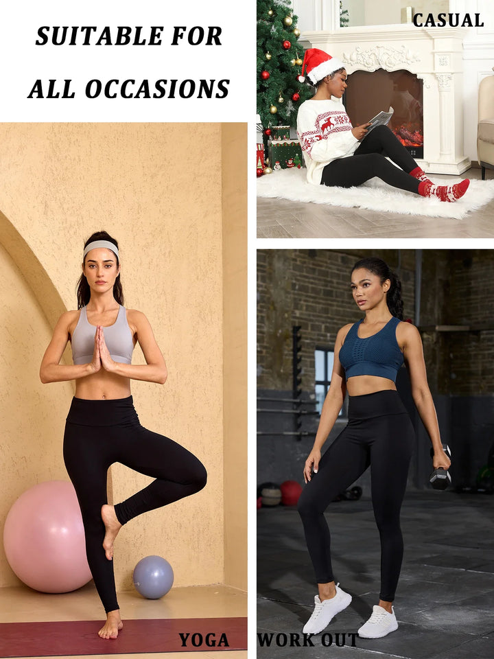 Women's High-Waisted Thermal Fleece Yoga Pants