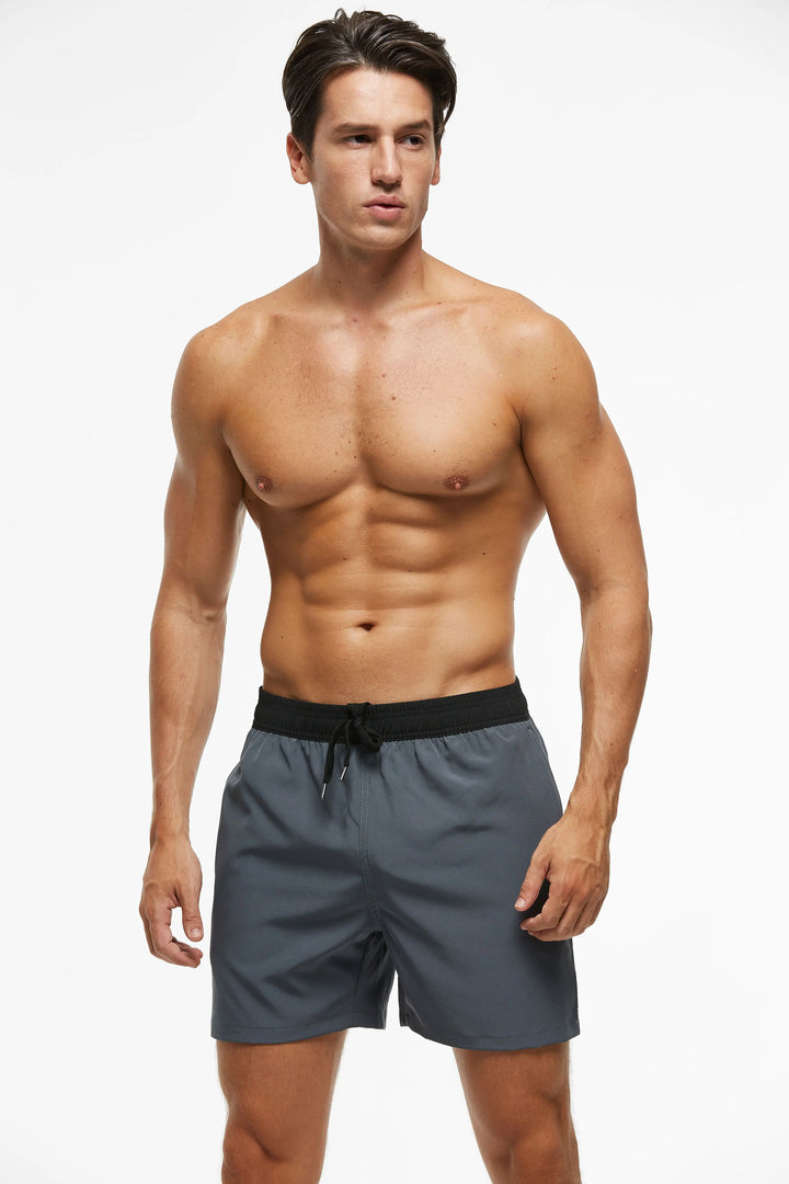 Men's Quick Dry Swim Trunks With Zipper Pockets Premium-MODAUTLET