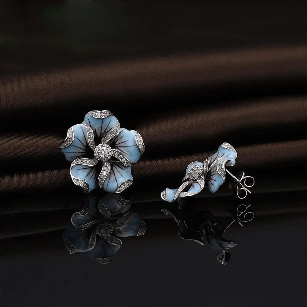 Blooming Floral Earrings - Elegant Statement Jewelry-MODAUTLET