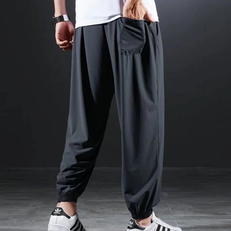 Ultra-Comfort Ice Silk Stretch Pants-MODAUTLET