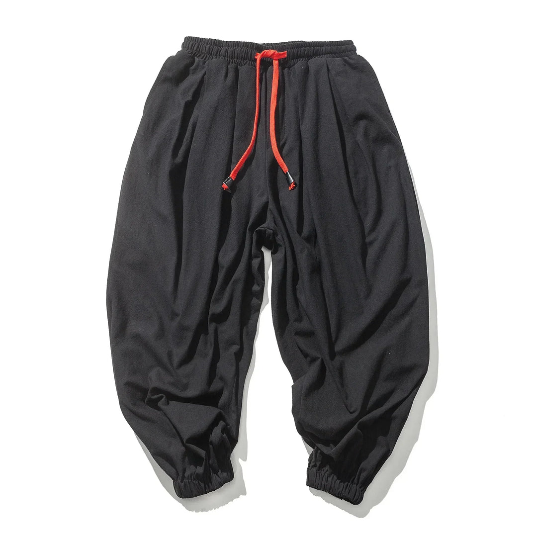 Men's Lightweight Tapered Cotton Linen Pants - Easy Fit Streetwear-MODAUTLET