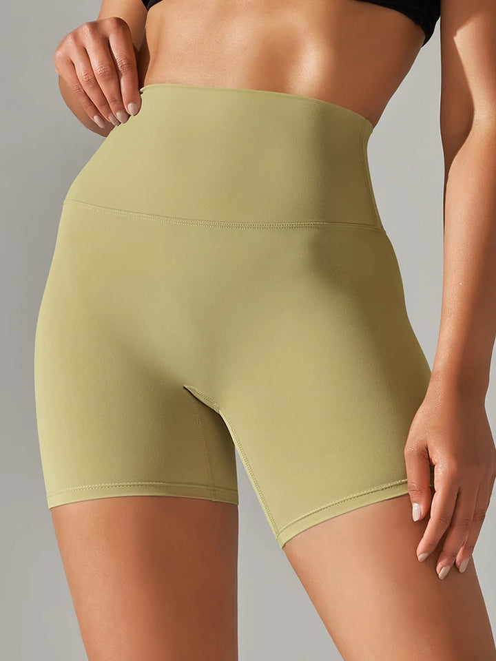 Women's High Waist Squat Proof Yoga Shorts for Fitness and Cycling