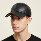 Premium Genuine Leather Snapback Baseball Cap