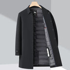 Men's Brooklyn Trench Coat Jacket Black
