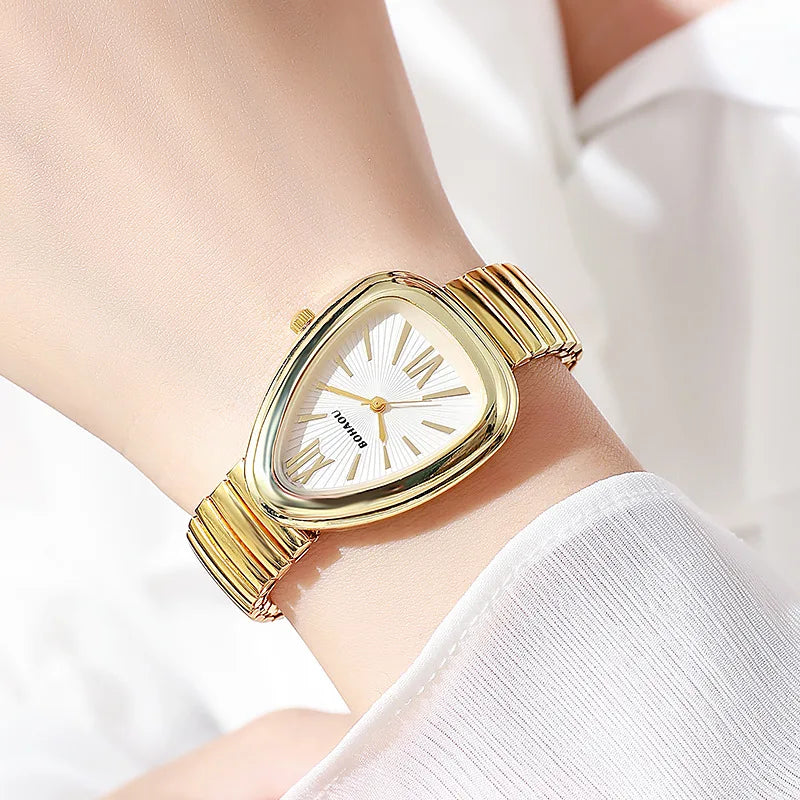 Elegant Serpent-Inspired Aura Timepiece-MODAUTLET
