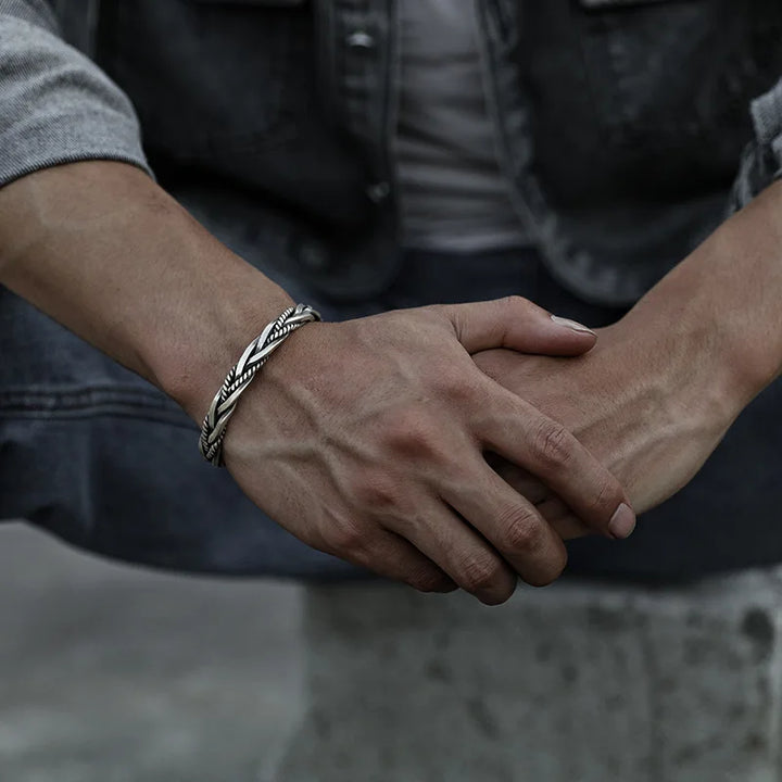 Elegant Silver Cuff Bracelet-MODAUTLET