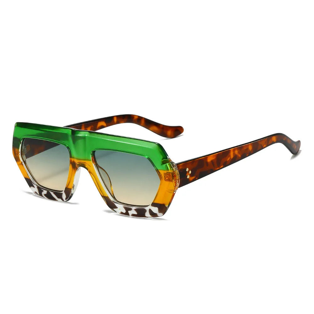Leopard Print Sunglasses-MODAUTLET