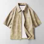 Men's Leather Overshirt