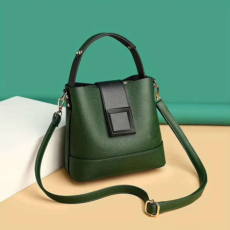 Pebbled Arc Handbag - Stylish and Versatile-MODAUTLET